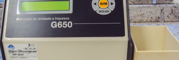 Analisador de umidade e impureza de  grãos